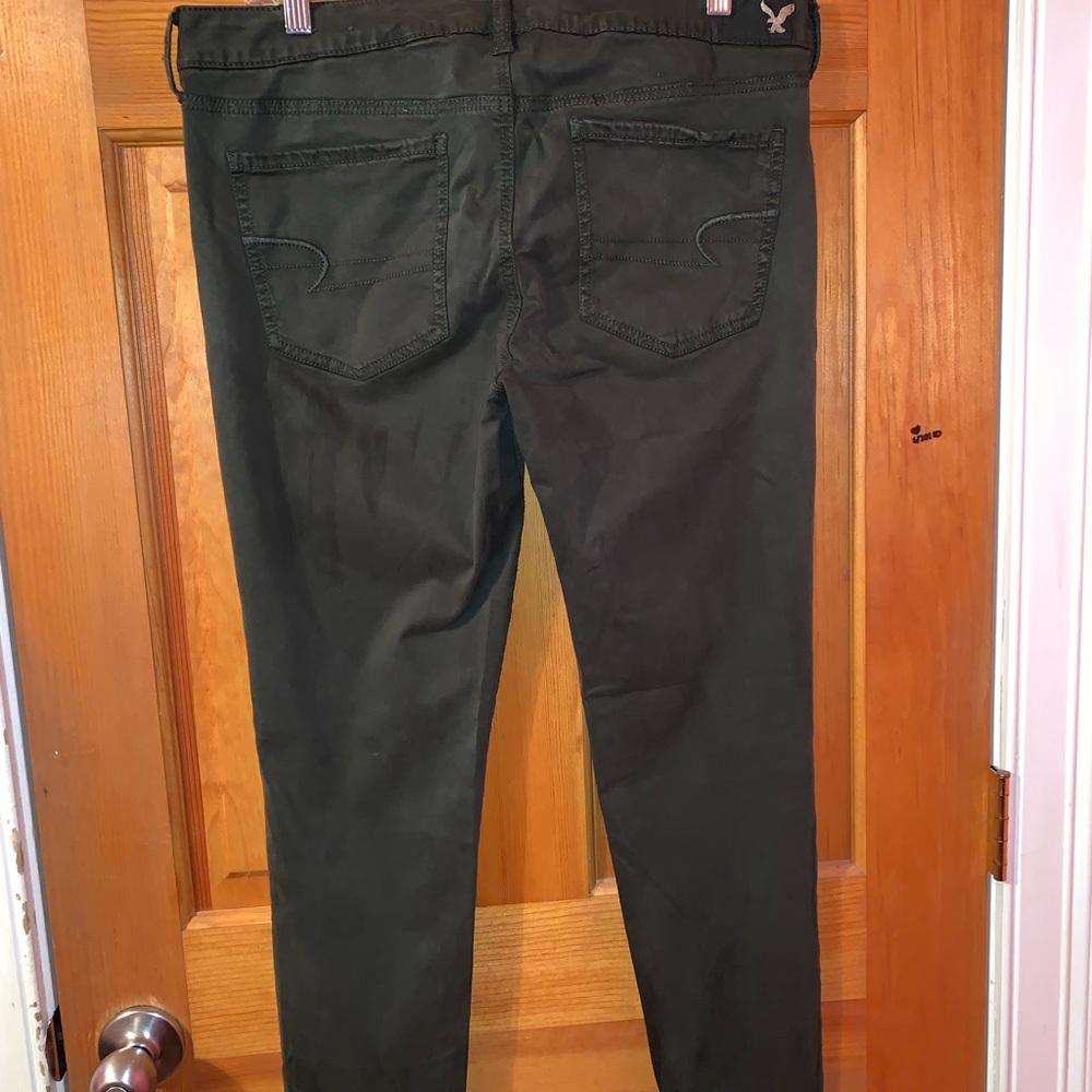 Dark Green Jeans